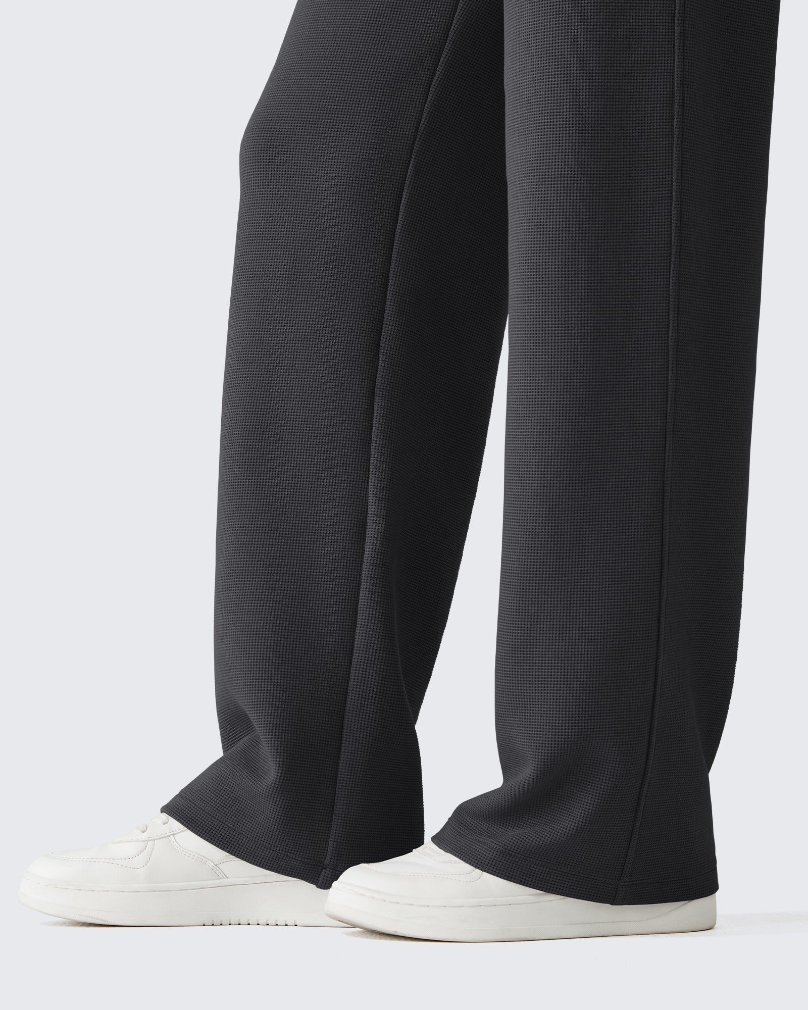 G4Free - G4Free Waffle Wide Leg Pull On Dress Pants High Waisted Stretchy -GF26J871A001A-S