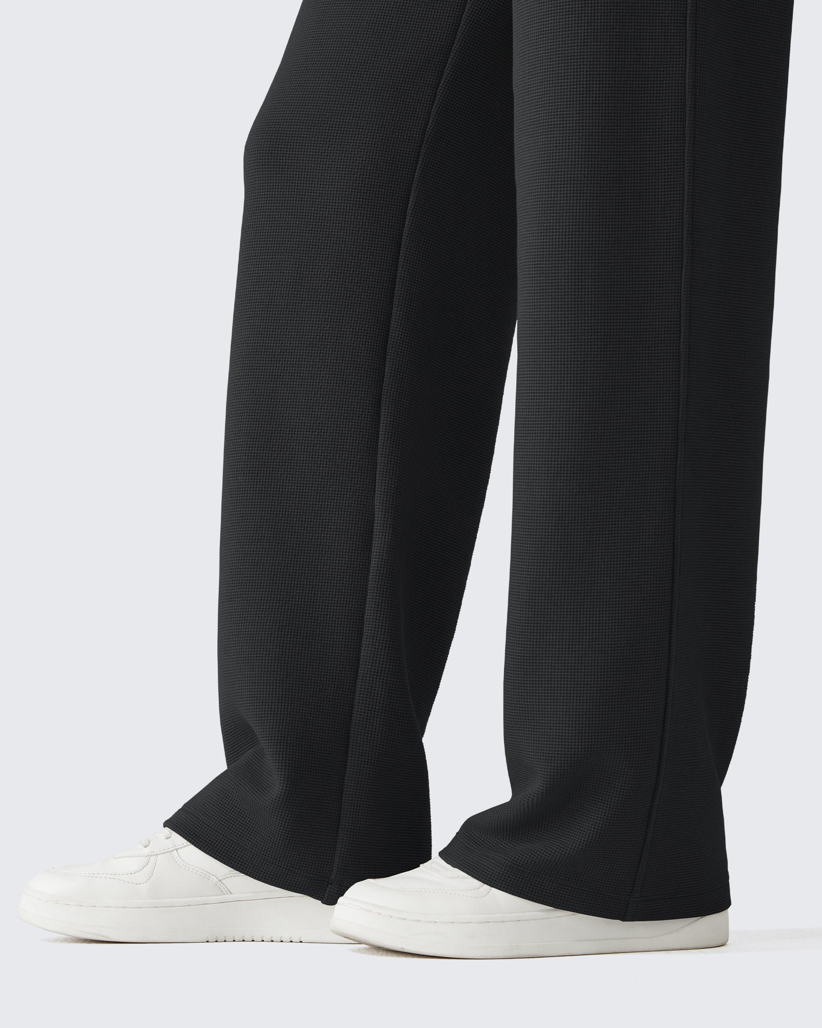 G4Free - G4Free Waffle Wide Leg Pull On Dress Pants High Waisted Stretchy -GF26J871A001A-S