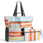 G4Free - G4Free Waterproof Sandproof Beach Tote Bag for Women Large Capacity Foldable -TN25B553C