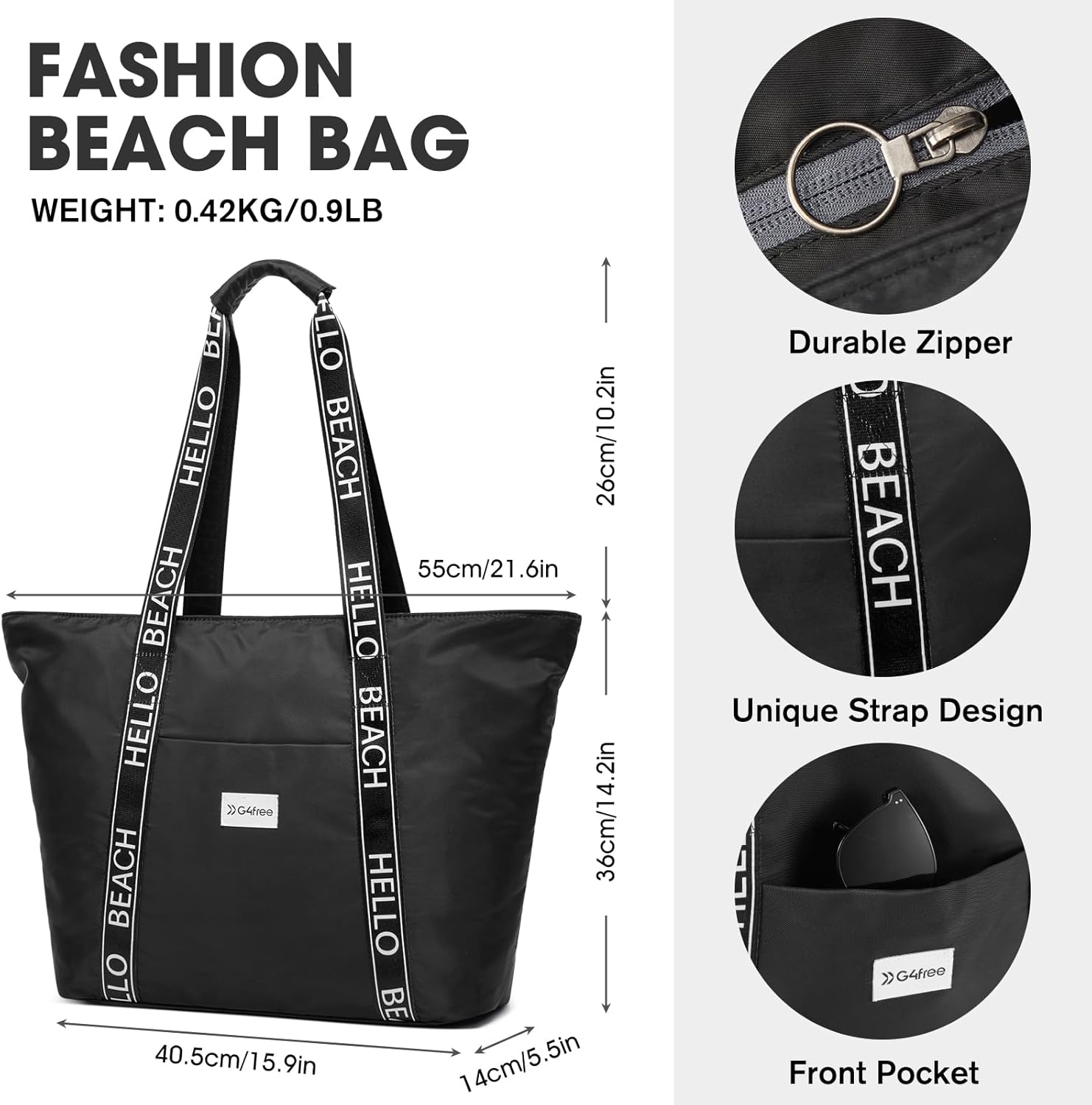 G4Free - G4Free Waterproof Women Personalized Strap Tote Bag -TN24B344B
