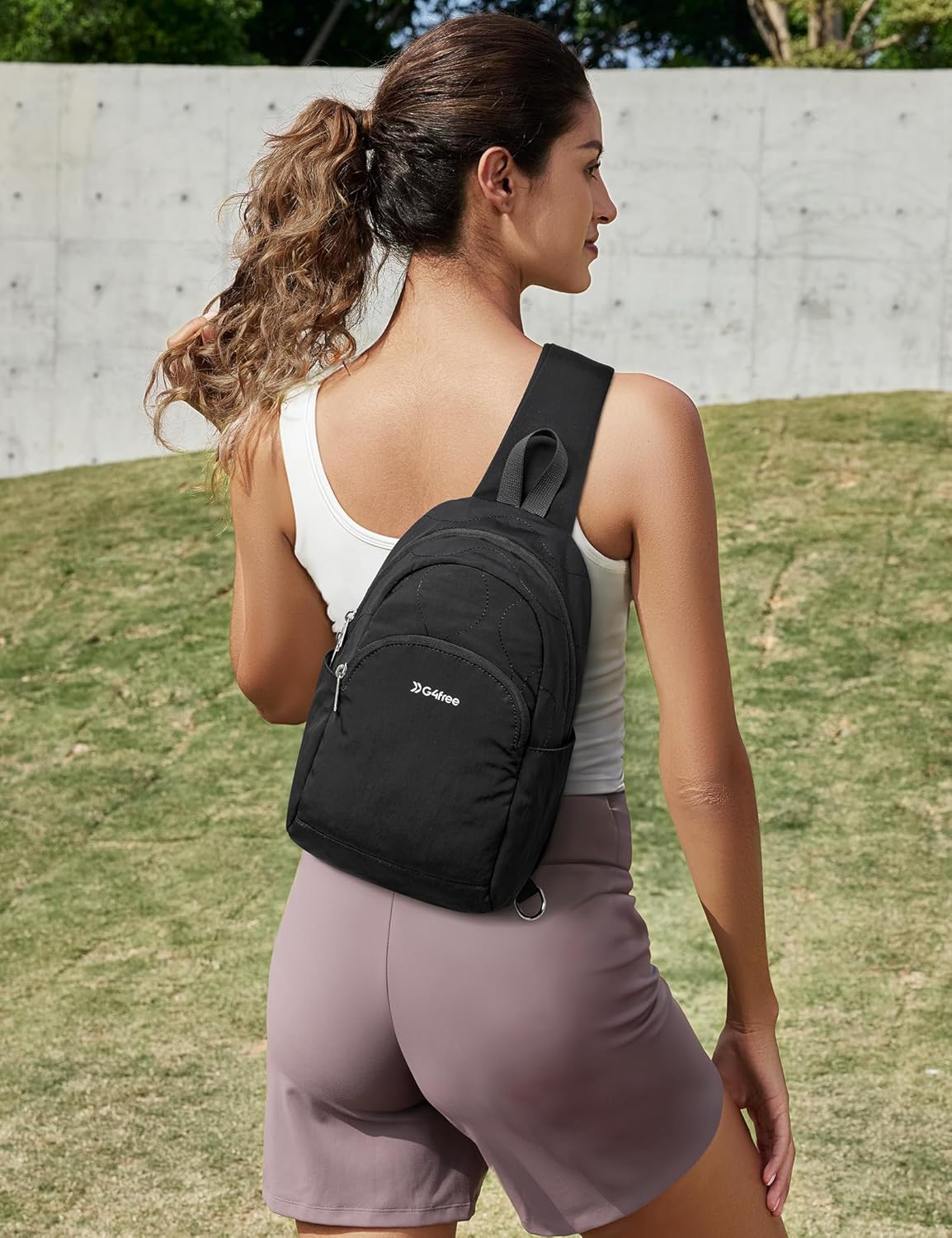 G4Free - G4Free Women Crossbody Casual Sling Chest Backpack -TN24B440B