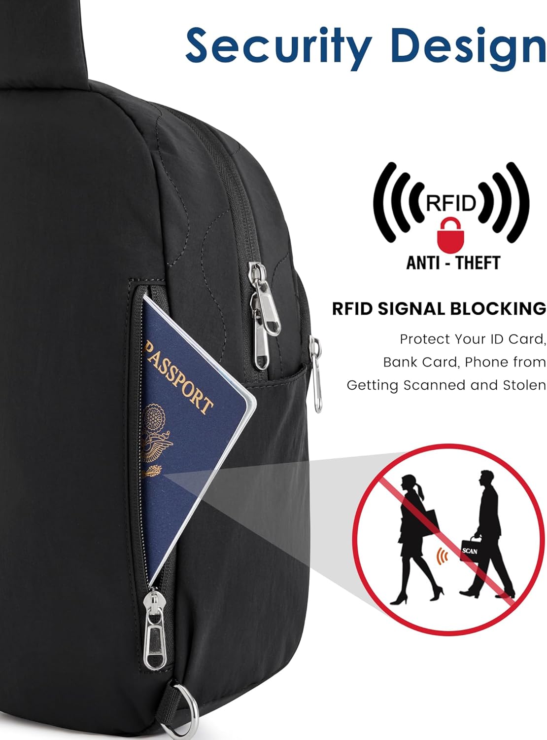 G4Free - G4Free Women Crossbody Casual Sling Chest Backpack -TN24B440B