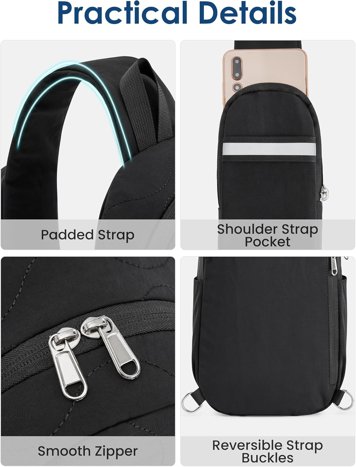 G4Free - G4Free Women Crossbody Casual Sling Chest Backpack -TN24B440B