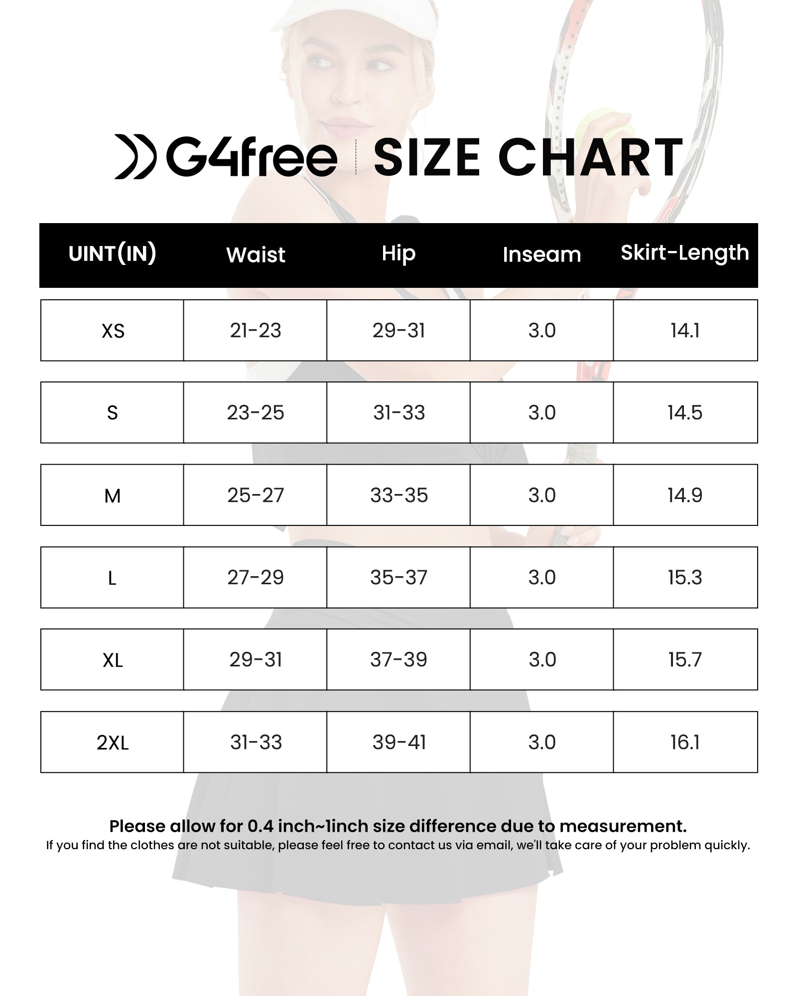 G4Free - High-Rise Athletic Golf Short Skirt -GF22H058AA-S-GF22H058AB-M-GF22H058AC-L-GF22H058AD-XL-GF22H058AE-XXL