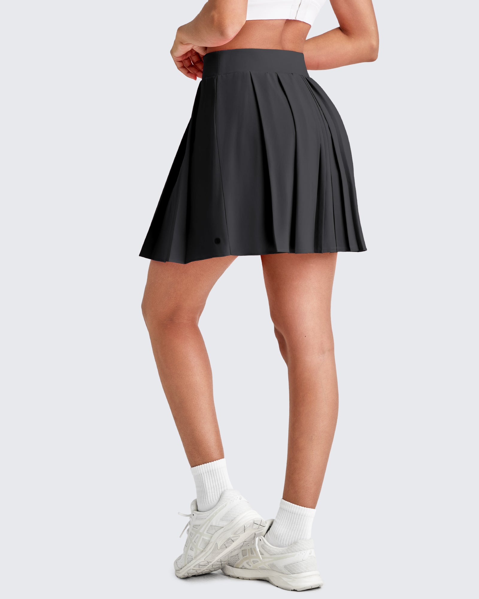 G4Free - High-Rise Pleated A Line Athletic Skorts -GF25H413DA-S