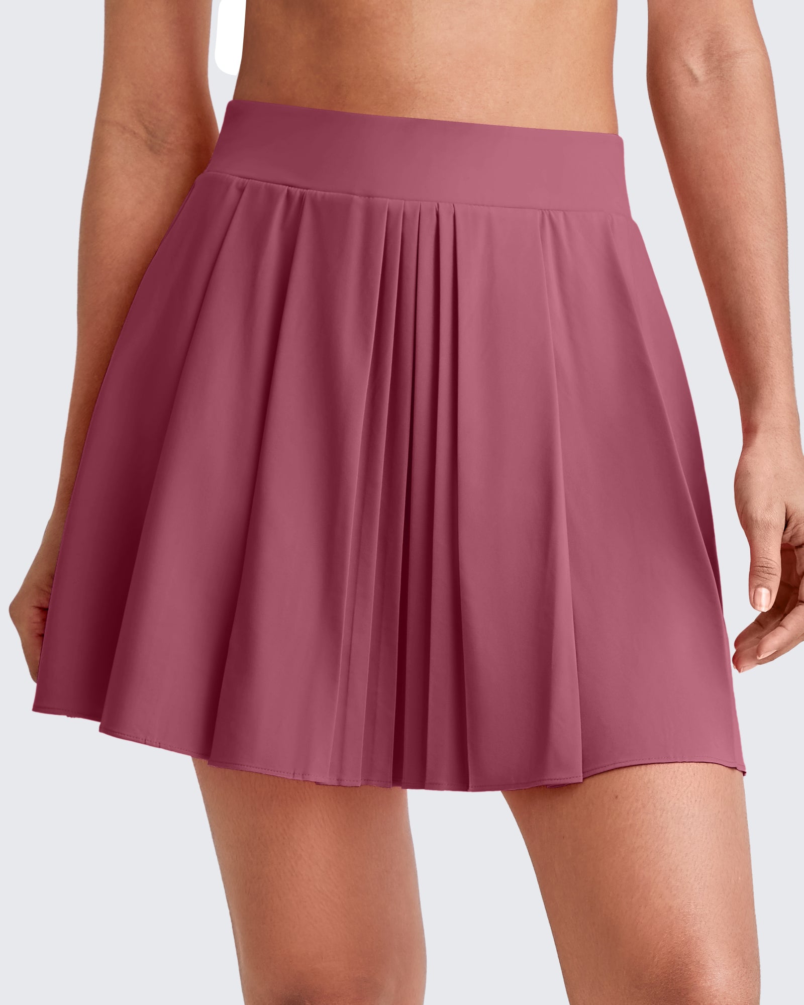G4Free - High-Rise Pleated A Line Athletic Skorts -GF25H413DA-S