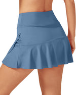 G4Free - High-Waist Pleated Casual Skorts 15'' -GF23H114NF-XS