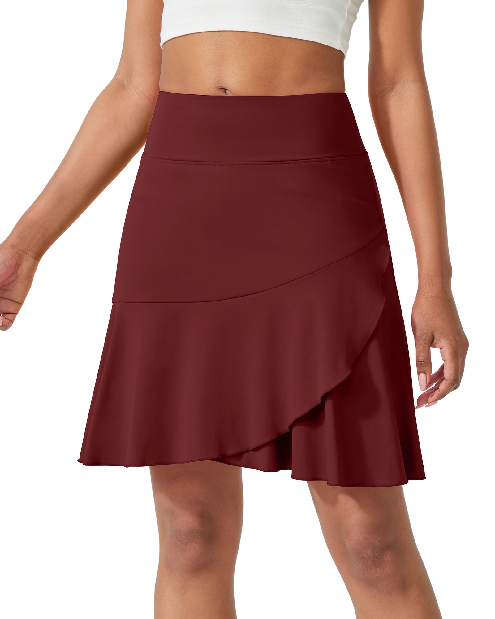 G4Free - High-Waist Pleated Casual Skorts 20'' -GF24H211BA-S