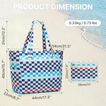 G4Free - Large Foldable Waterproof Sandproof Beach Tote Bag with Zipper -TN25B596D