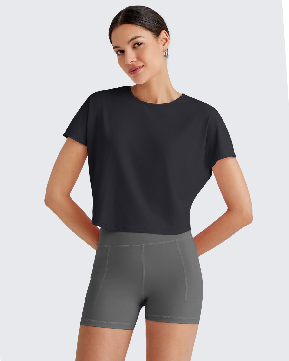 G4Free - Lightbreeze Batwing Sleeve Workout Tops -GF25K343AA-S