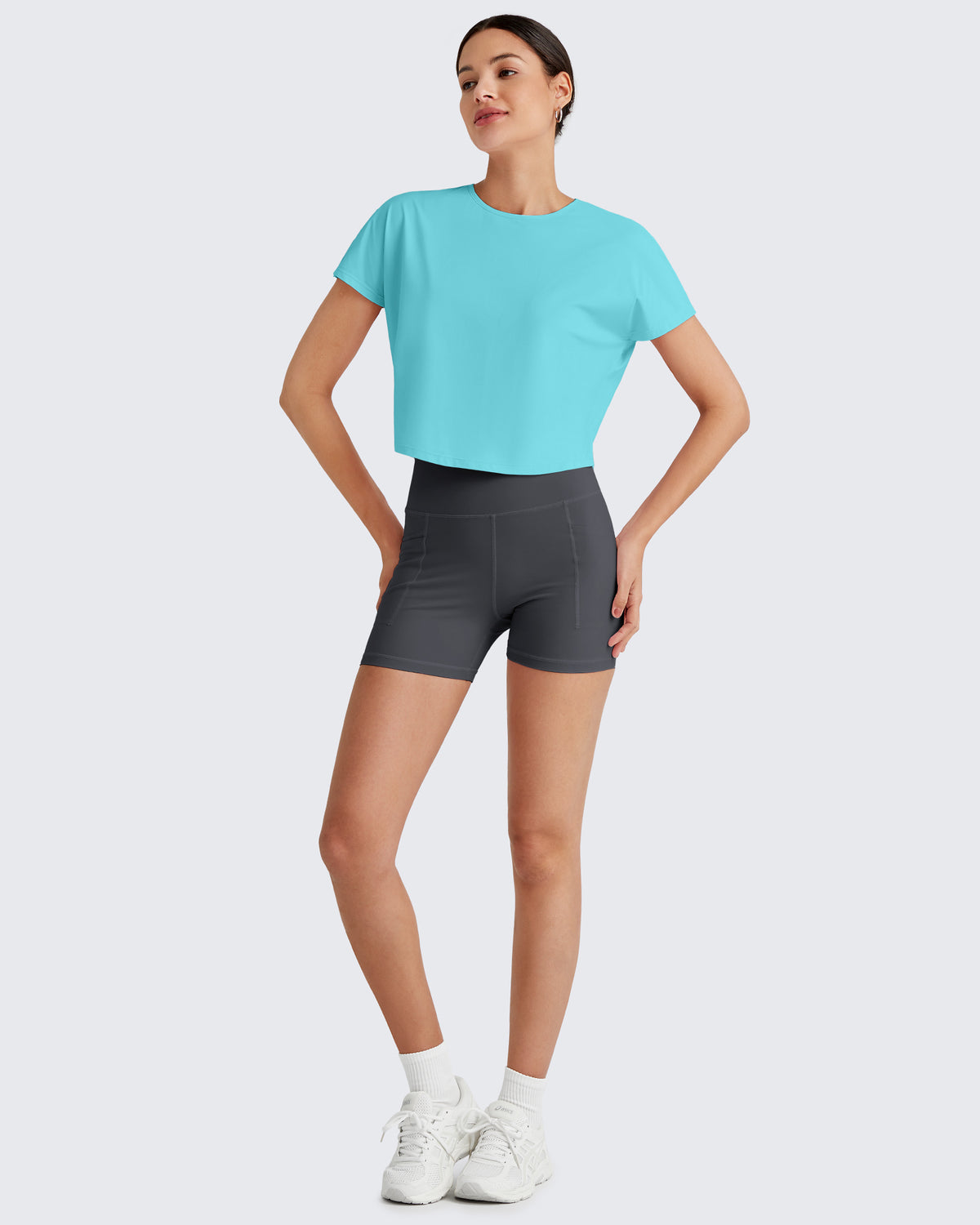G4Free - Lightbreeze Batwing Sleeve Workout Tops -GF25K343AA-S