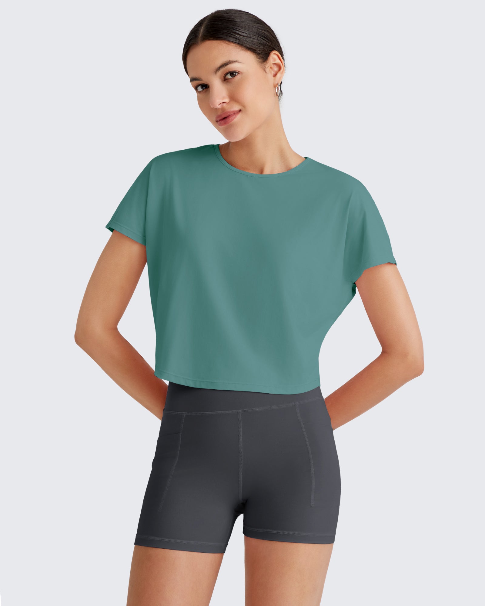 G4Free - Lightbreeze Batwing Sleeve Workout Tops -GF25K343EA-S