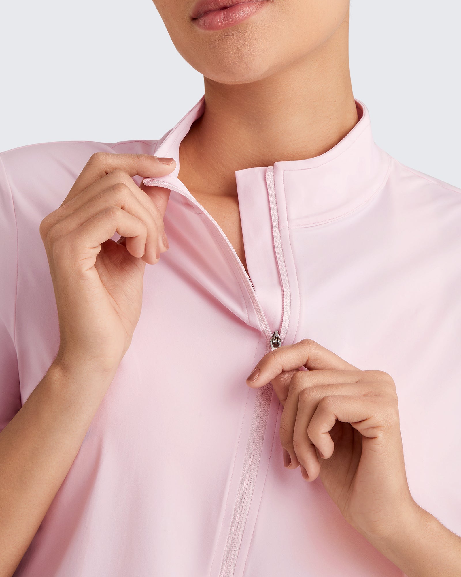 G4Free - Lightbreeze UPF 50+ Half Zip Golf Short Sleeve -GF25K340AA-S