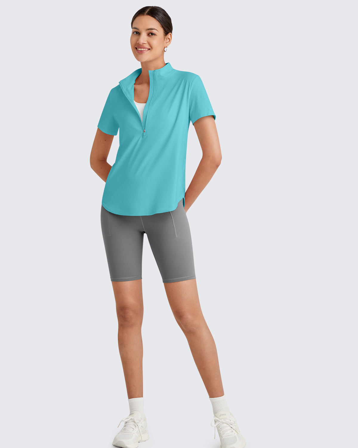 G4Free - Lightbreeze UPF 50+ Half Zip Golf Short Sleeve -GF25K340AA-S
