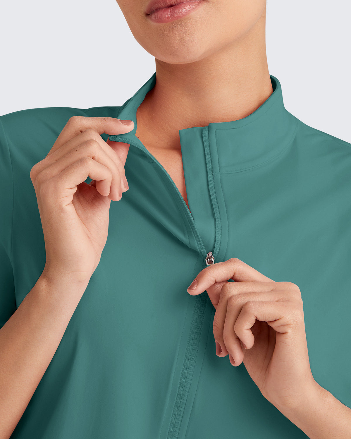 G4Free - Lightbreeze UPF 50+ Half Zip Golf Short Sleeve -GF25K340AA-S