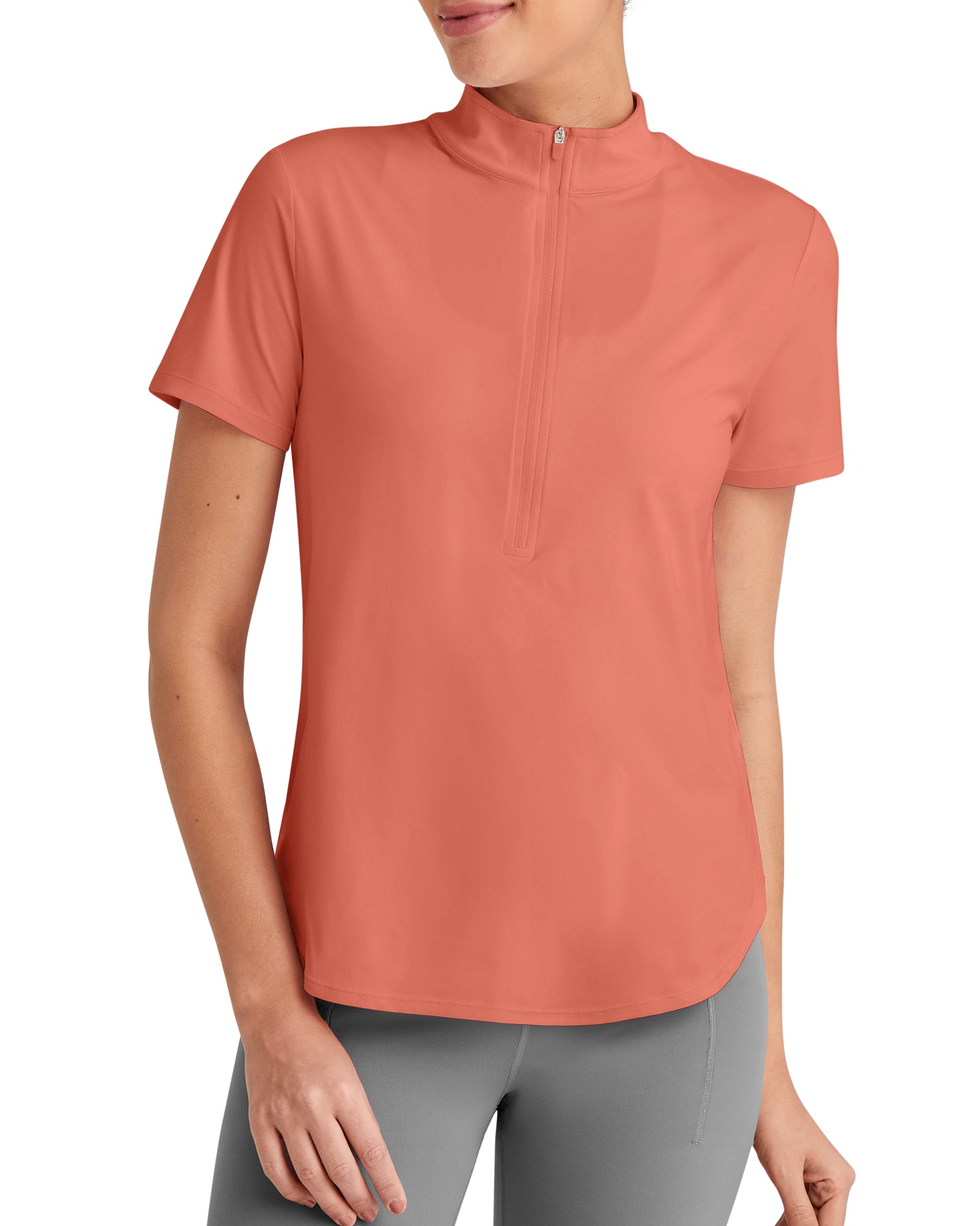 G4Free - Lightbreeze UPF 50+ Half Zip Golf Short Sleeve -GF25K340FA-S