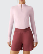 G4Free - Lightbreeze UPF 50+ Sun Thumbholes Quater Zip Shirts -GF26B881A001F-XS