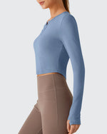 G4Free - Lightbreeze V Neck UPF 50+ Thumbholes Long Sleeve -GF26B886B005A-S