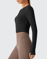 G4Free - Lightbreeze V Neck UPF 50+ Thumbholes Long Sleeve -GF26B886B005A-S