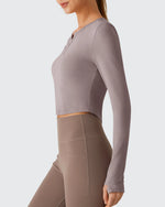 G4Free - Lightbreeze V Neck UPF 50+ Thumbholes Long Sleeve -GF26B886B005A-S