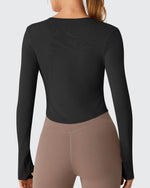 G4Free - Lightbreeze V Neck UPF 50+ Thumbholes Long Sleeve -GF26B886B005A-S