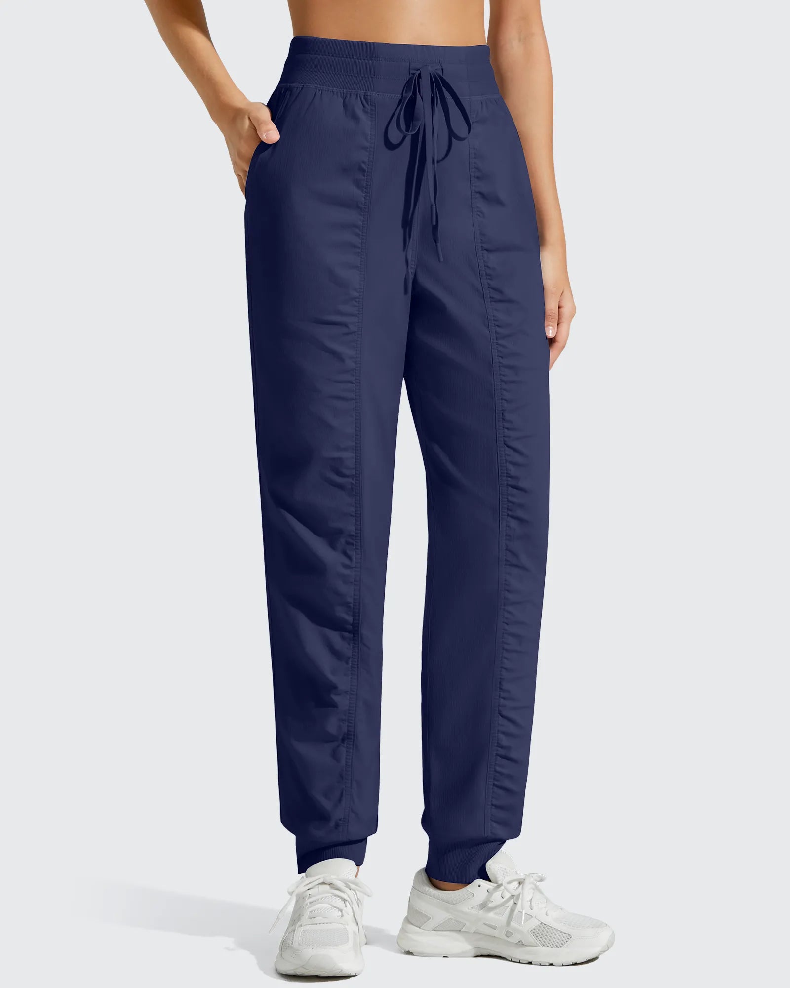 G4Free - Lightweight Ankle Cuffs Drawstring Track Pants -GF25D694AA-S