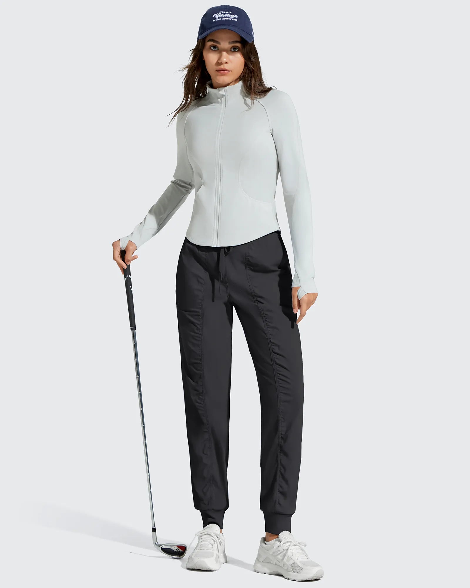 G4Free - Lightweight Ankle Cuffs Drawstring Track Pants -GF25D694BA-S