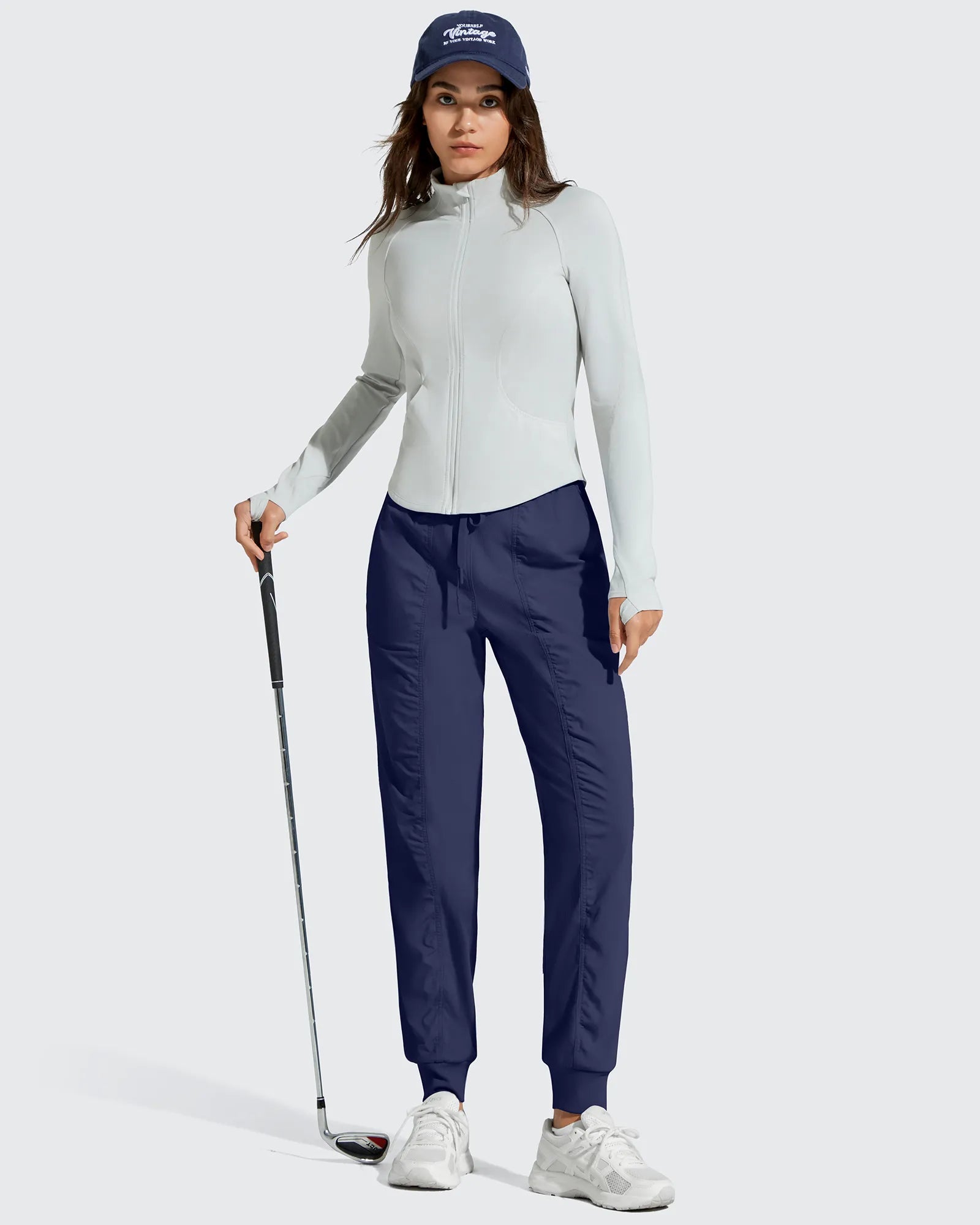 G4Free - Lightweight Ankle Cuffs Drawstring Track Pants -GF25D694BA-S