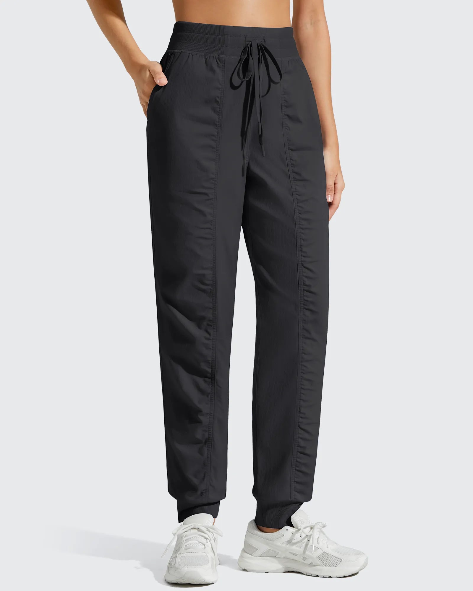 G4Free - Lightweight Ankle Cuffs Drawstring Track Pants -GF25D694BA-S