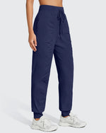 G4Free - Lightweight Ankle Cuffs Drawstring Track Pants -GF25D694BA-S