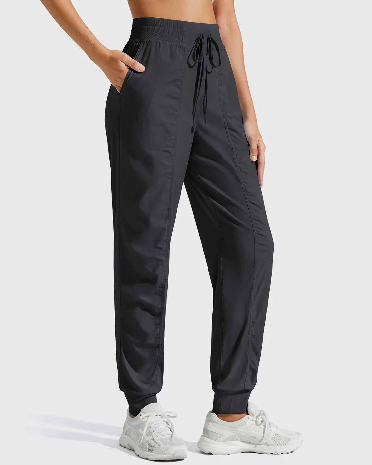 G4Free - Lightweight Ankle Cuffs Drawstring Track Pants -GF25D694BA-S