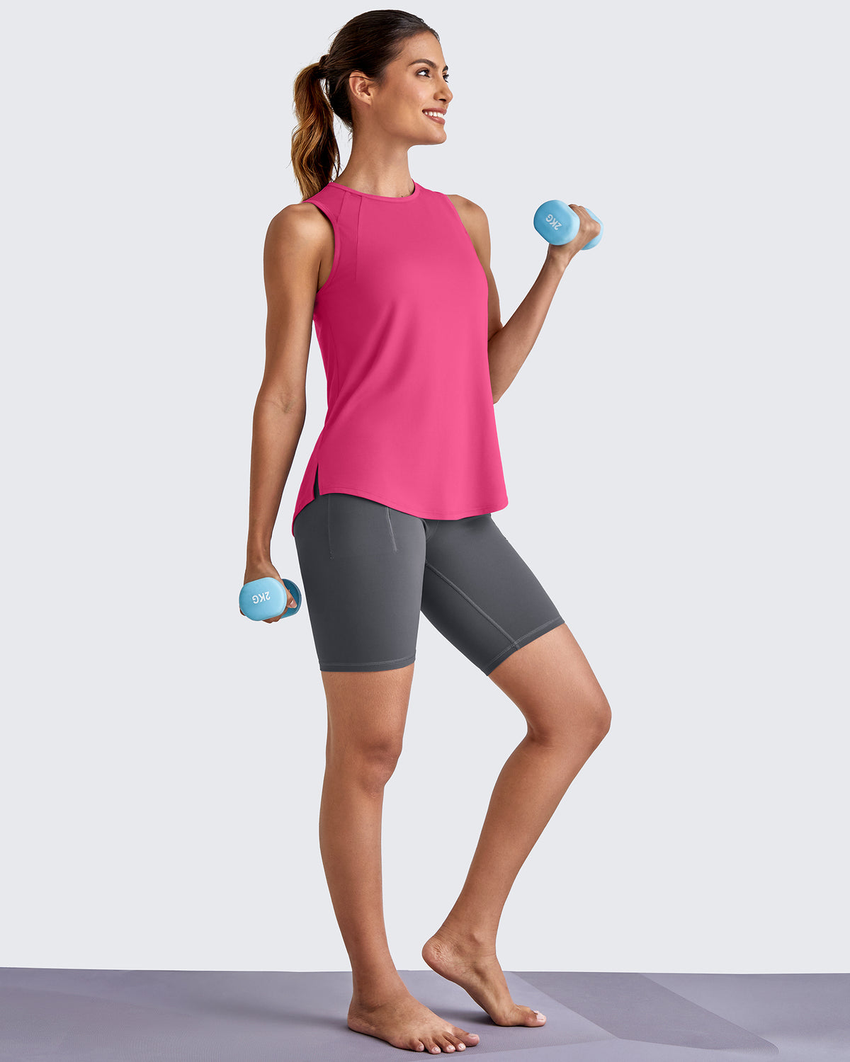 G4Free - Lightweight Athletic Sleeveless Long Tank Tops -GF25L416BA-S