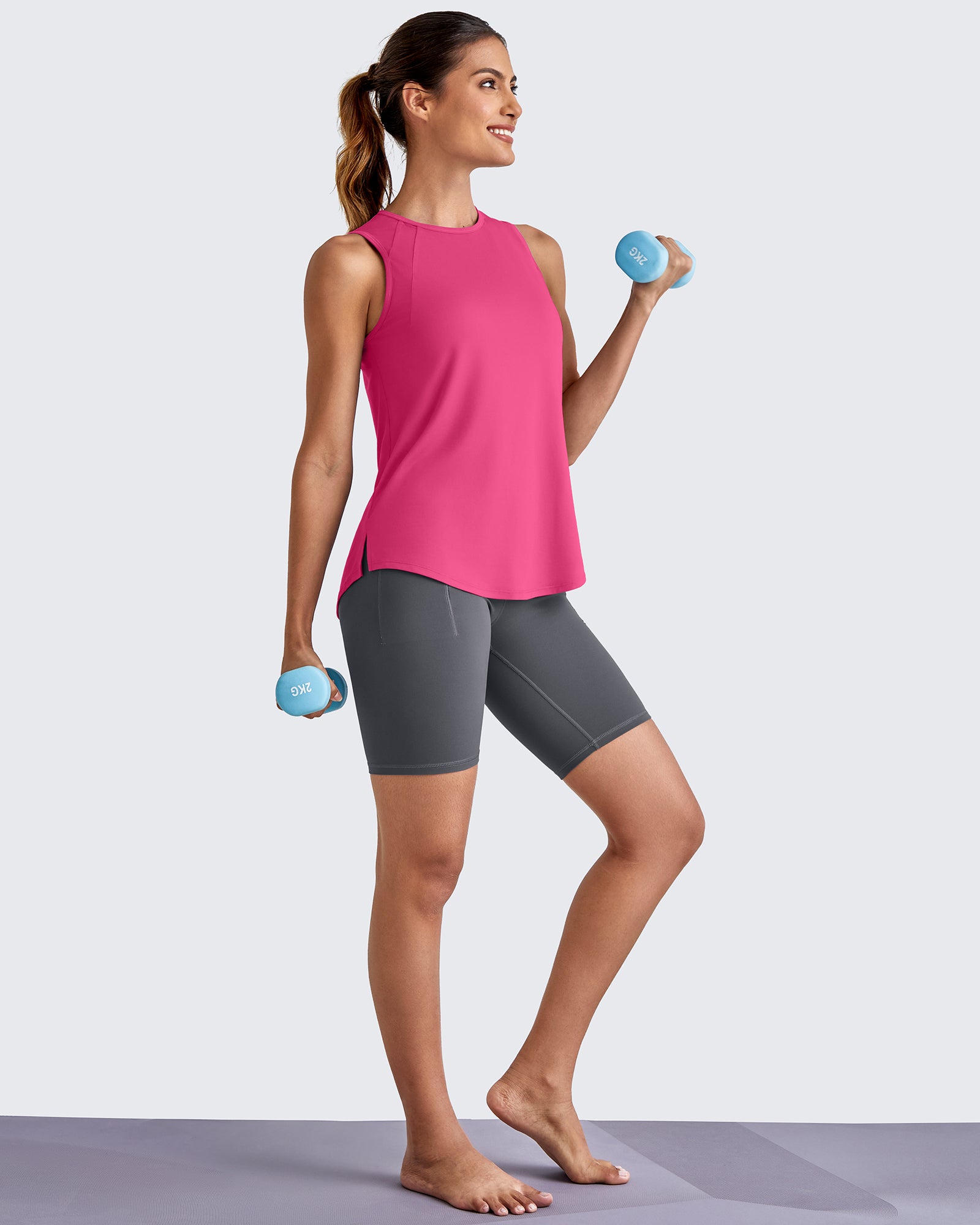 G4Free - Lightweight Athletic Sleeveless Long Tank Tops -GF25L416BA-S