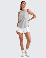 G4Free - Lightweight Athletic Sleeveless Long Tank Tops -GF25L416BA-S