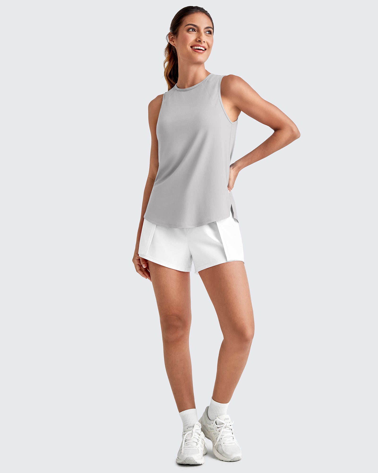 G4Free - Lightweight Athletic Sleeveless Long Tank Tops -GF25L416BA-S