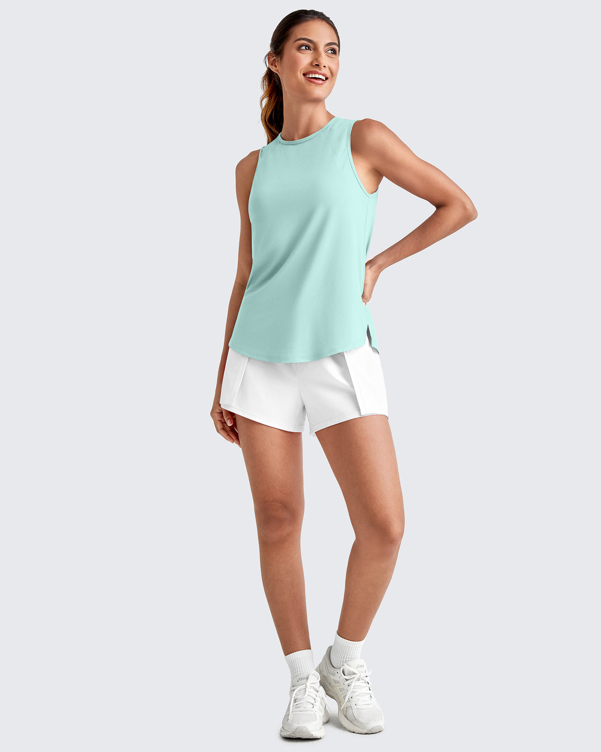G4Free - Lightweight Athletic Sleeveless Long Tank Tops -GF25L416BA-S