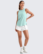 G4Free - Lightweight Athletic Sleeveless Long Tank Tops -GF25L416BA-S