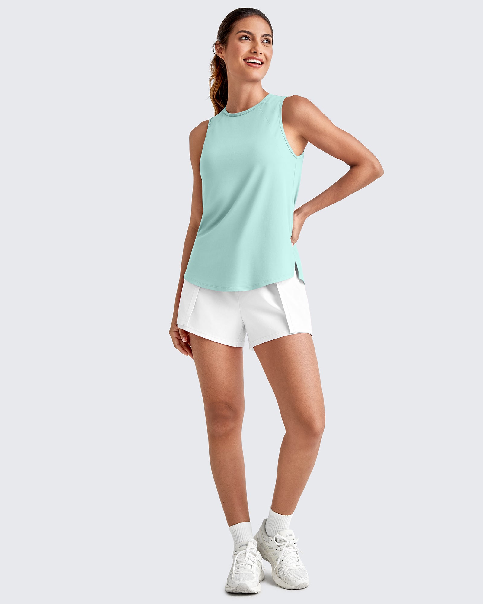 G4Free - Lightweight Athletic Sleeveless Long Tank Tops -GF25L416BA-S