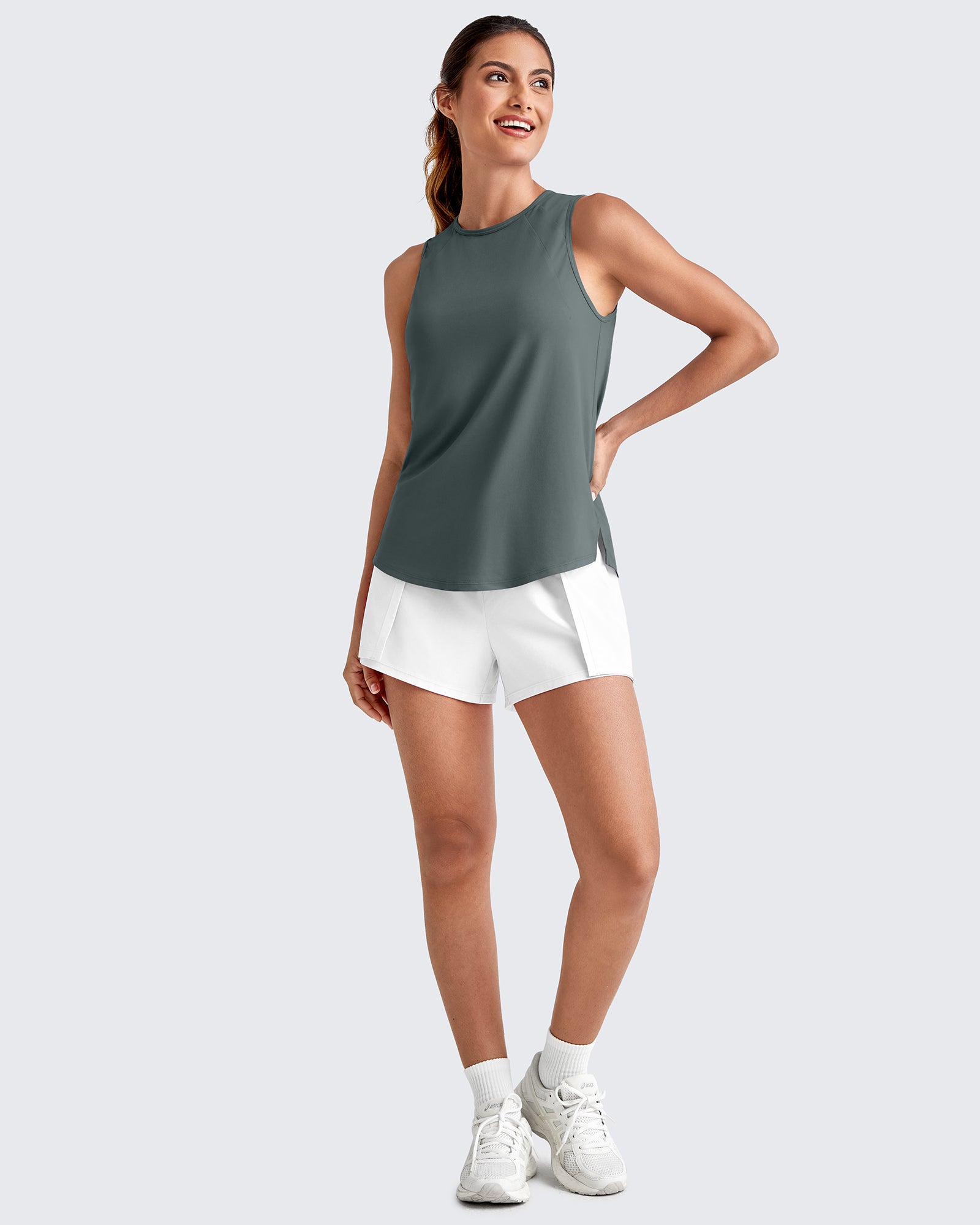 G4Free - Lightweight Athletic Sleeveless Long Tank Tops -GF25L416BA-S
