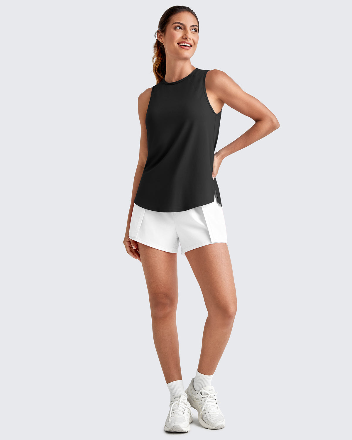 G4Free - Lightweight Athletic Sleeveless Long Tank Tops -GF25L416BA-S
