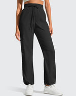 G4Free - Lightweight Straight Leg Ruched Drawstring Joggers -GF25D748AA-S