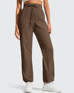 G4Free - Lightweight Straight Leg Ruched Drawstring Joggers -GF25D748AA-S