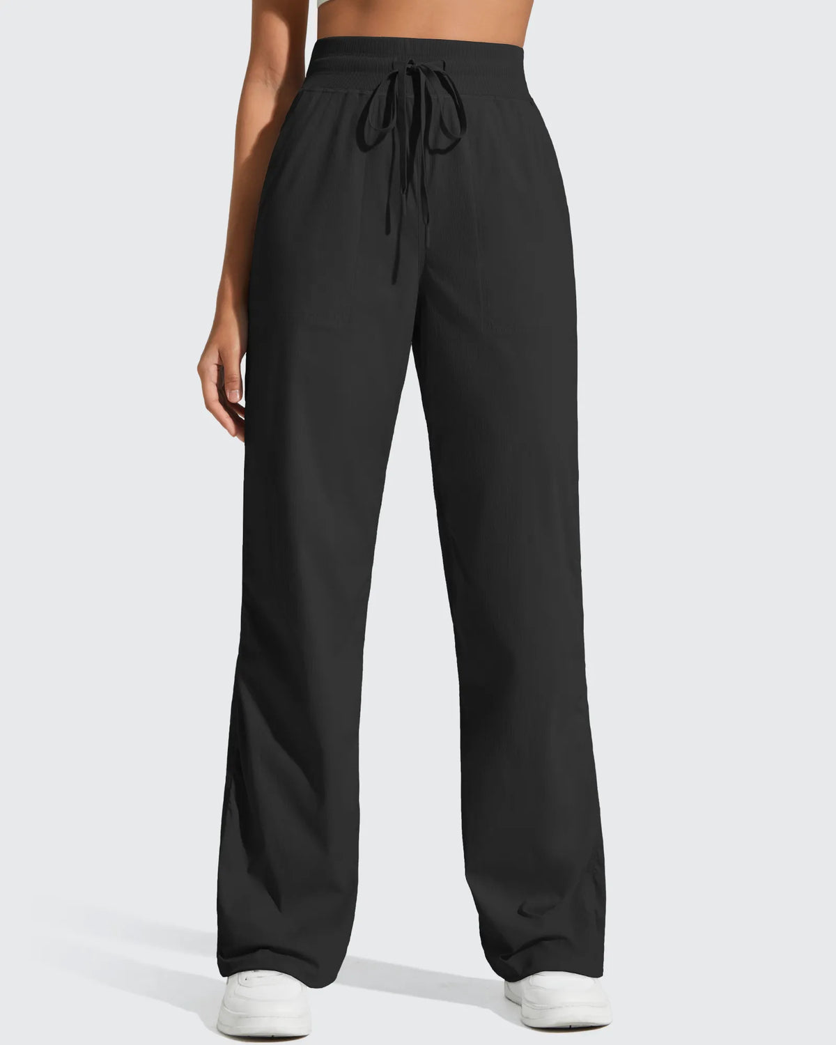 G4Free - Lightweight Straight Leg Ruched Drawstring Joggers -GF25D748AA-S