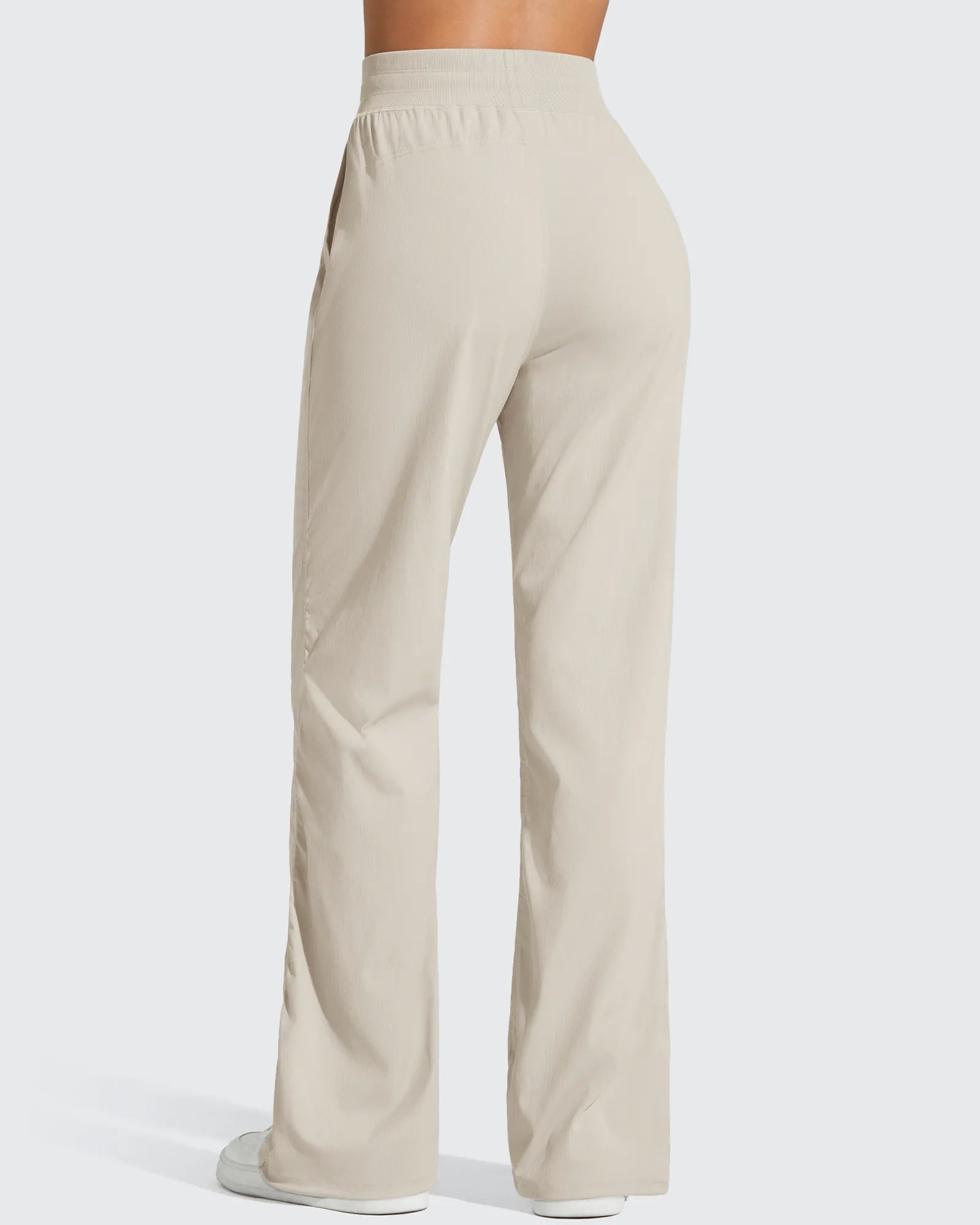 G4Free - Lightweight Straight Leg Ruched Drawstring Joggers -GF25D748AA-S