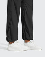 G4Free - Lightweight Straight Leg Ruched Drawstring Joggers -GF25D748AA-S