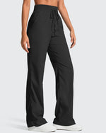 G4Free - Lightweight Straight Leg Ruched Drawstring Joggers -GF25D748AA-S