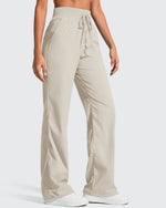 G4Free - Lightweight Straight Leg Ruched Drawstring Joggers -GF25D748CA-S