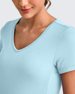 G4Free - Lightweight V Neck Side Ruched Maternity Short Sleeve -GF25KY453BA-S