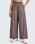 G4Free - Lightweight Wide Leg Palazzo Ankle Pants -GF25J497BA-S
