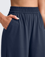 G4Free - Lightweight Wide Leg Palazzo Ankle Pants -GF25J497CA-S
